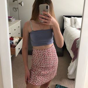 Floral brandy skirt